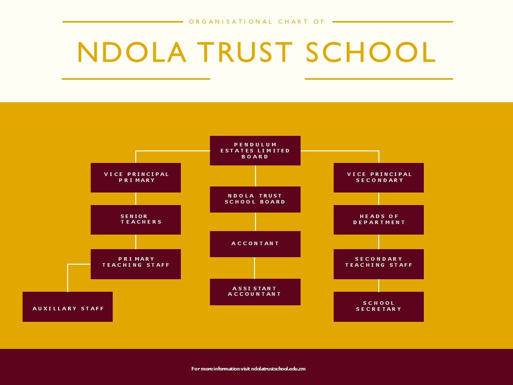 Ndola Trust School Organisation Chart
